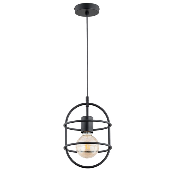 Lampa wisząca ALFA JUNO CZARNA 1xE27 20cm | 61283