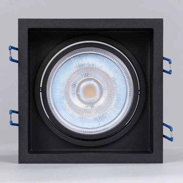 Oprawa wpuszczana oczko sufitowe CROSTI LANA SQ L szer. 17cm | czarny