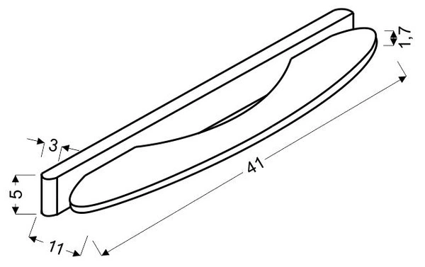NIKE LAMPA KINKIET 41 5W LED CHROM