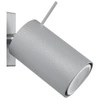 Kinkiet RING jedno punktowy Stal kolor szary 40W, SL.0449