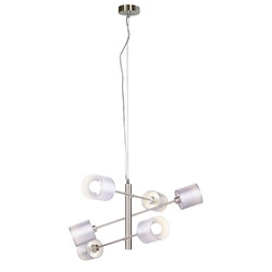 Lampa wisząca SAX 36-70722 satynowa 6x40W E14 z regulacją położenia abażurów