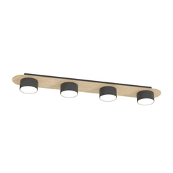 Lampa sufitowa Emibig DIAZ 4 BL WOOD 1438/4