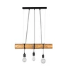 Trabo Short Lampa Wisząca 3xE27 Max.60W Sosna Bejcowana/Czarny 68304304