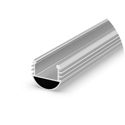 Profil LED P8-1 okrągły 100cm szer. 13mm | do osłonek C1 | srebrny