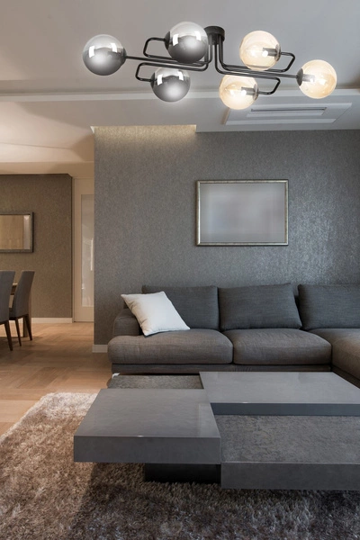 Lampa sufitowa Emibig BRENDI 6A BL MIX 2 834/6A2