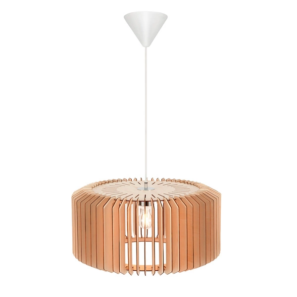 Lampa wisząca ASTI E27 40W Drewno | Naturalny
