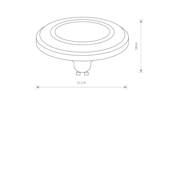 Żarówka LED GU10 ES111 9W 120st czarna CIEPŁA 9342