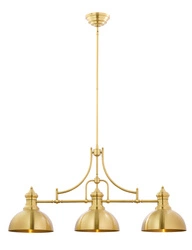 Loftowy Żyrandol PLATINO wys. 160cm 3xE27 15W IP20 | Nikiel