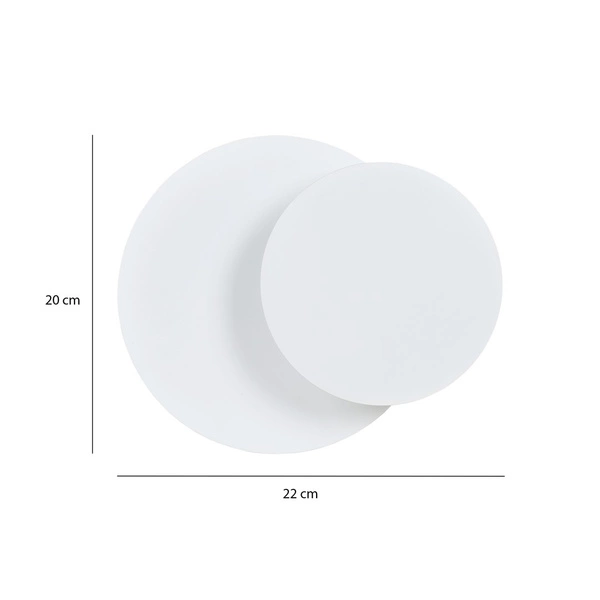 Kinkiet Emibig CIRCLE 1C Biały 972/1