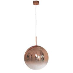 Nowoczesna lampa wisząca kula miedziana PALLA sr 30cm