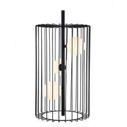 Lampa stołowa HAYDEN śr. 31cm 3xG9 | czarny/biały