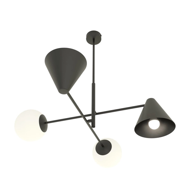 Lampa sufitowa Emibig HERMES 4 Czarny 1347/4