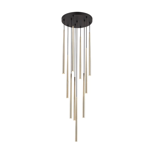 PIANO BLACK GOLD LAMPA WISZACA 10 10118