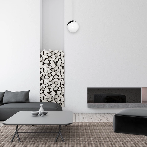 Lampa wisząca SFERA, MLP5739, czarny/biały, 1x40W E14