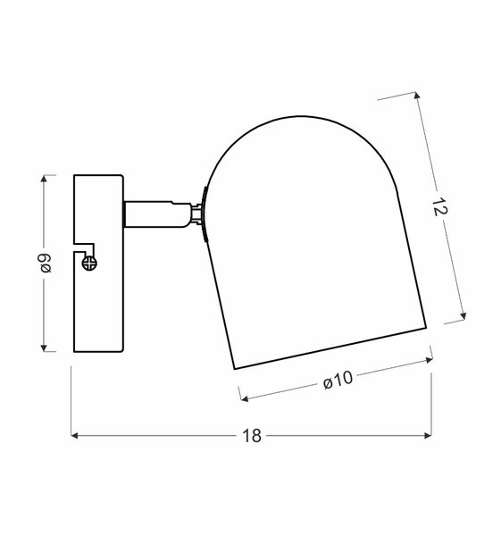 Nowoczesny kinkiet AZURO 91-63205 szary mat 1xE27