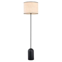 Lampa podłogowa Emibig ASPEN LP1 Czarny/RATTAN 1324/LP1