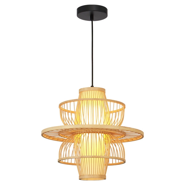 Ratanowa lampa wisząca Astra naturalna 1xE27