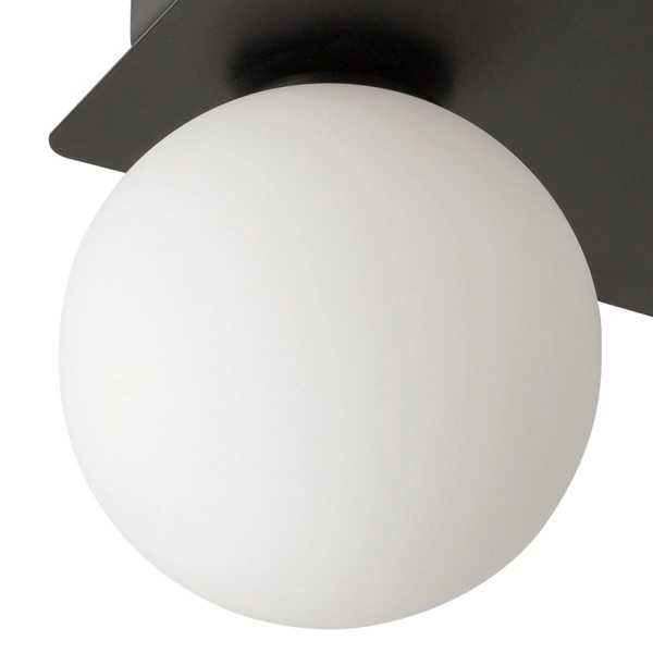 Nowoczesny plafon do biura i domu ARGON G9 12W szer. 25cm | czarny