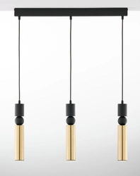 Nowoczesna Lampa wisząca ALAS wys. 120cm 3xG10 14W IP20 | Złoty