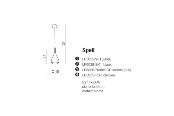 Azzardo SPELL BLACK 288