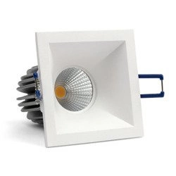 Oprawa wpuszczana oczko PERO SQ 6W ciepła 3000K biały szer. 8,3cm