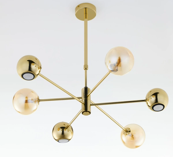 Nowoczesny Żyrandol MOKA wys. 47-69cm 3xG9 3xGU10
14W IP20 | Złoty