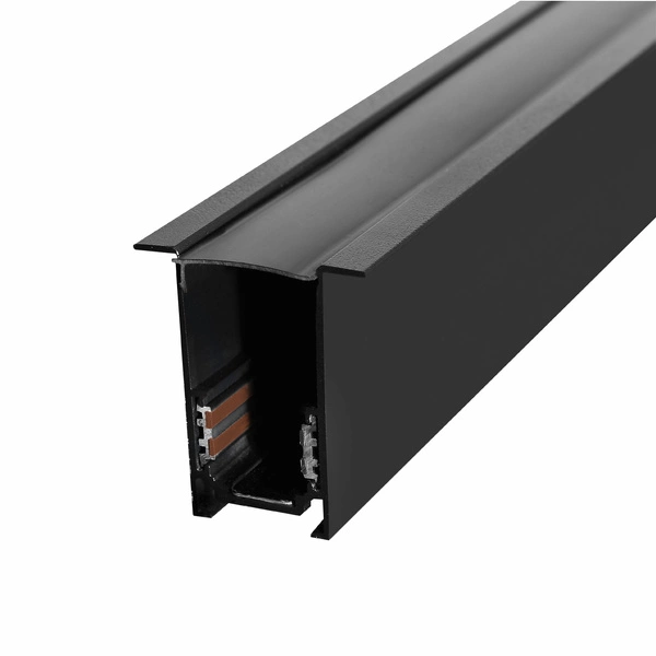 Szyna magnetyczna Podtynkowa LL-20F 200cm | czarny