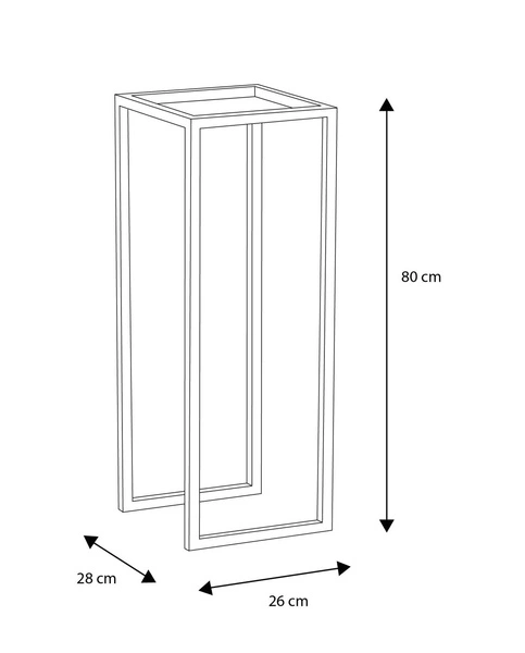 Duży kwietnik KS-08 ECO L - KAJA HOME