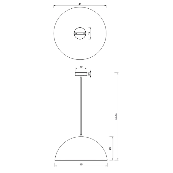 Lampa wisząca BETA, MLP8287, 45 cm, zielony/złoty, 1x60W E27