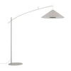 Lampa podłogowa POISE silk gray A E27 wys.240cm dług.260cm przewód 270cm włącznik | 11686
