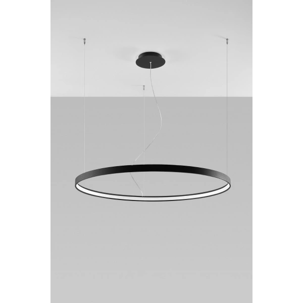 Nowoczesna lampa wisząca RIO 110 LED czarna 70W barwa ciepła 3000K TH.103