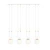 Lampa wisząca Emibig GLAM 4 Biały/OPAL 1115/4