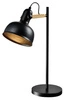 Lampa stołowa RENO, 41-80066, czarny/drewno, 1x40W E27
