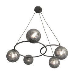 Lampa sufitowa Emibig LIBRA 5 BL GRAFIT 1380/5