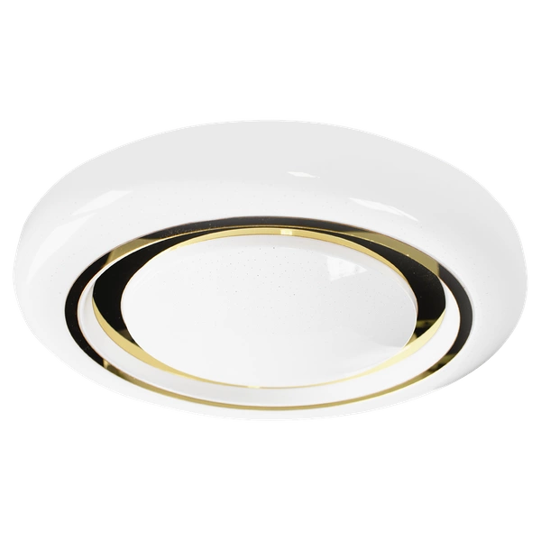 Plafon MEGAN GOLD, ML8127, Ø480 mm, biały/złoty, 48W LED