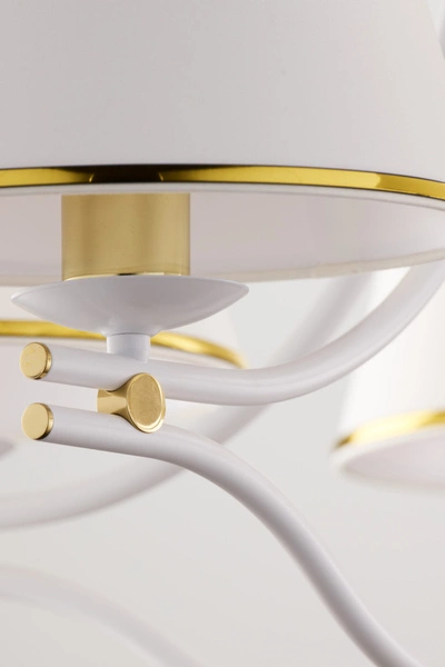 Klasyczny Żyrandol SAMBA wys. 83cm 5xE27 15W IP20 | biały