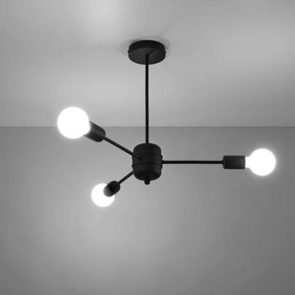 Żyrandol LANGO 3 czarny SL.1021