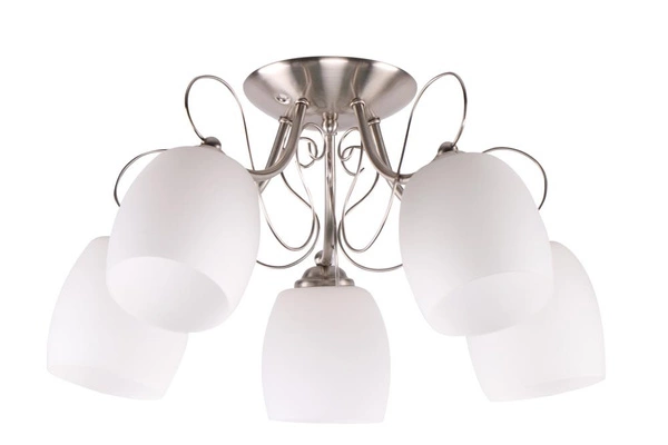 Lampa sufitowa AMBA 35-79251 chrom/biały 5x40W E27