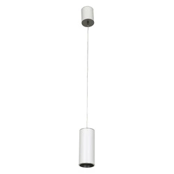 Lampa wisząca Moldes Big szer. 8,5cm 12W LED barwa ciepła 3000K | biały/szary
