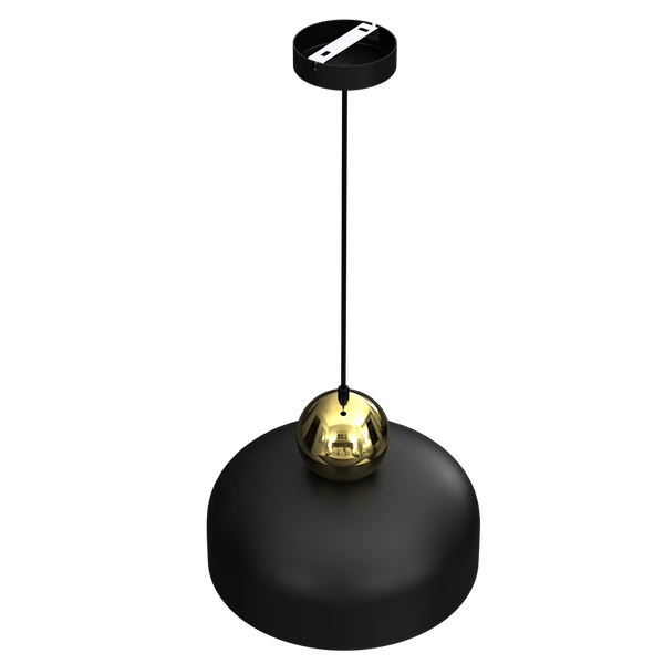 Lampa Wisząca HARALD GOLD/BLACK 1xE27
