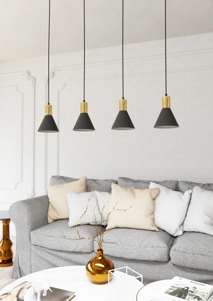 Lampa wisząca Emibig ROSA 4 BL 1388/4