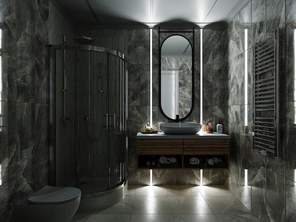 Profil LED P17-2 pod płytki 100cm szer. 16mm | do osłonek C1 C4 | srebrny