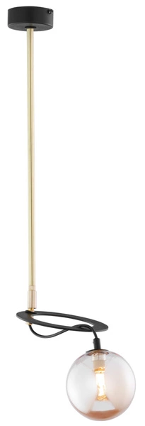 Nowoczesna Lampa wisząca PLANET wys. 65cm 1xG9 14W IP20 | Złoty