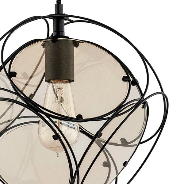 Lampa sufitowa kostka INSIDE BLACK 33cm