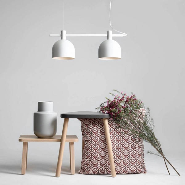 Aldex Lampa wisząca BERYL 2, 976H, biała, 2x60W E27