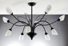 Klasyczny Żyrandol GLORIOSA wys. 50cm 10xG9 14W IP20 | czarny mat