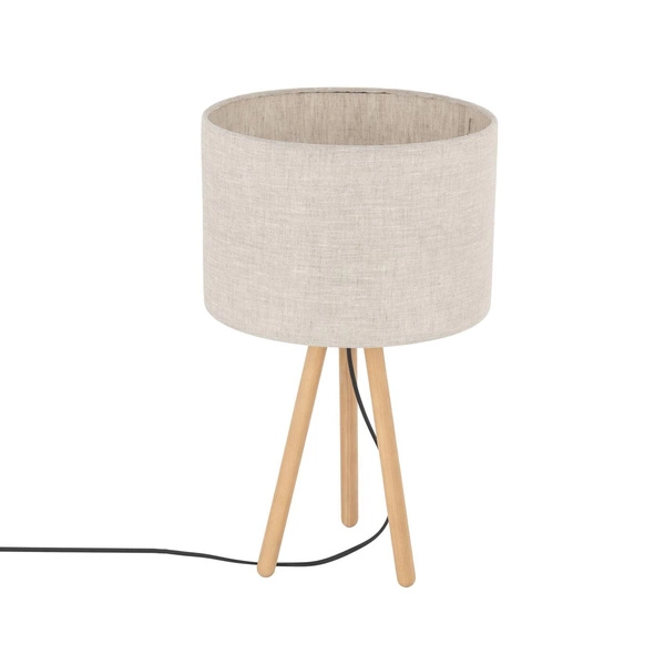 Minimalistyczna lampka nocna buk TOKYO E27 60W wys. 52cm | len 5291