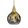 Lampa wisząca MONTE GOLD, 15 cm, MLP8401, złoty/dymiony, 1x60W E27