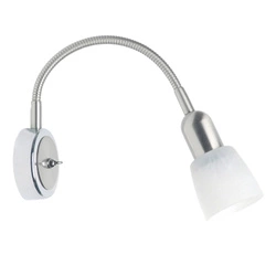 Lampa ścienna Brilliant Sofia 1x40W E14 Chrom Satynowany/Biały Metal/Szkło