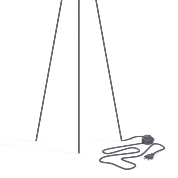 Lampa podłogowa CADILAC III 154cm 3xE27 | biały/czarny 8190